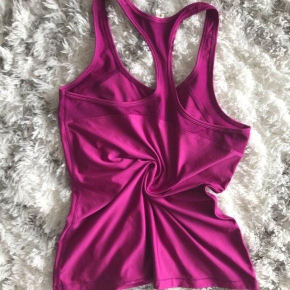 Women's Under Armour Racerback Fuchsia Tank Top - Picture 7 of 7